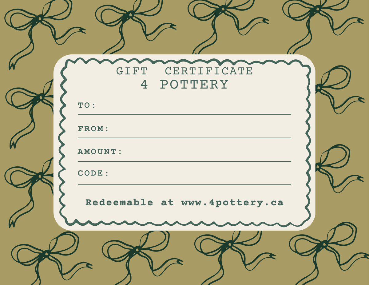 4 Pottery Gift Card
