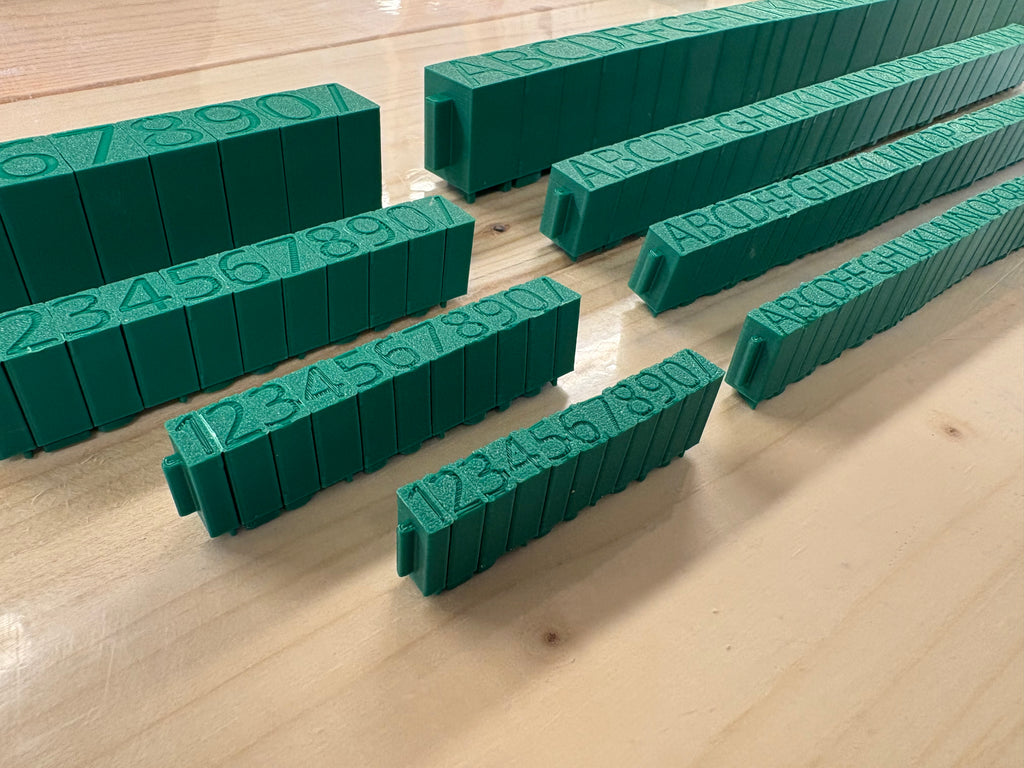 Interlocking Stack Stamp Interlocking Letter & Number Stamp Set - DIGITAL DOWNLOAD – 4 Pottery