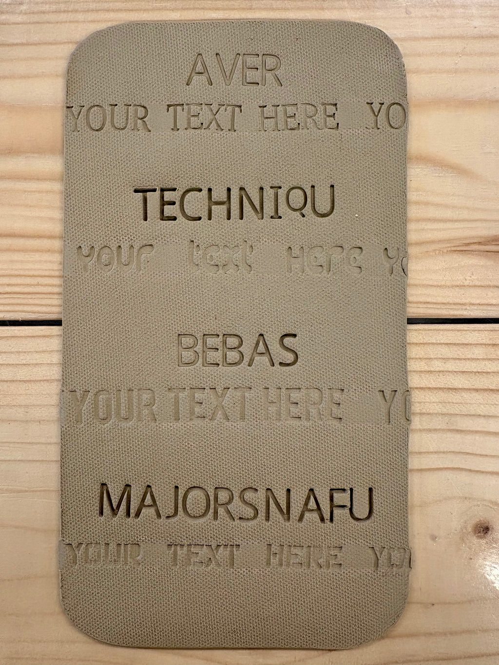 Custom Text Texture Roller