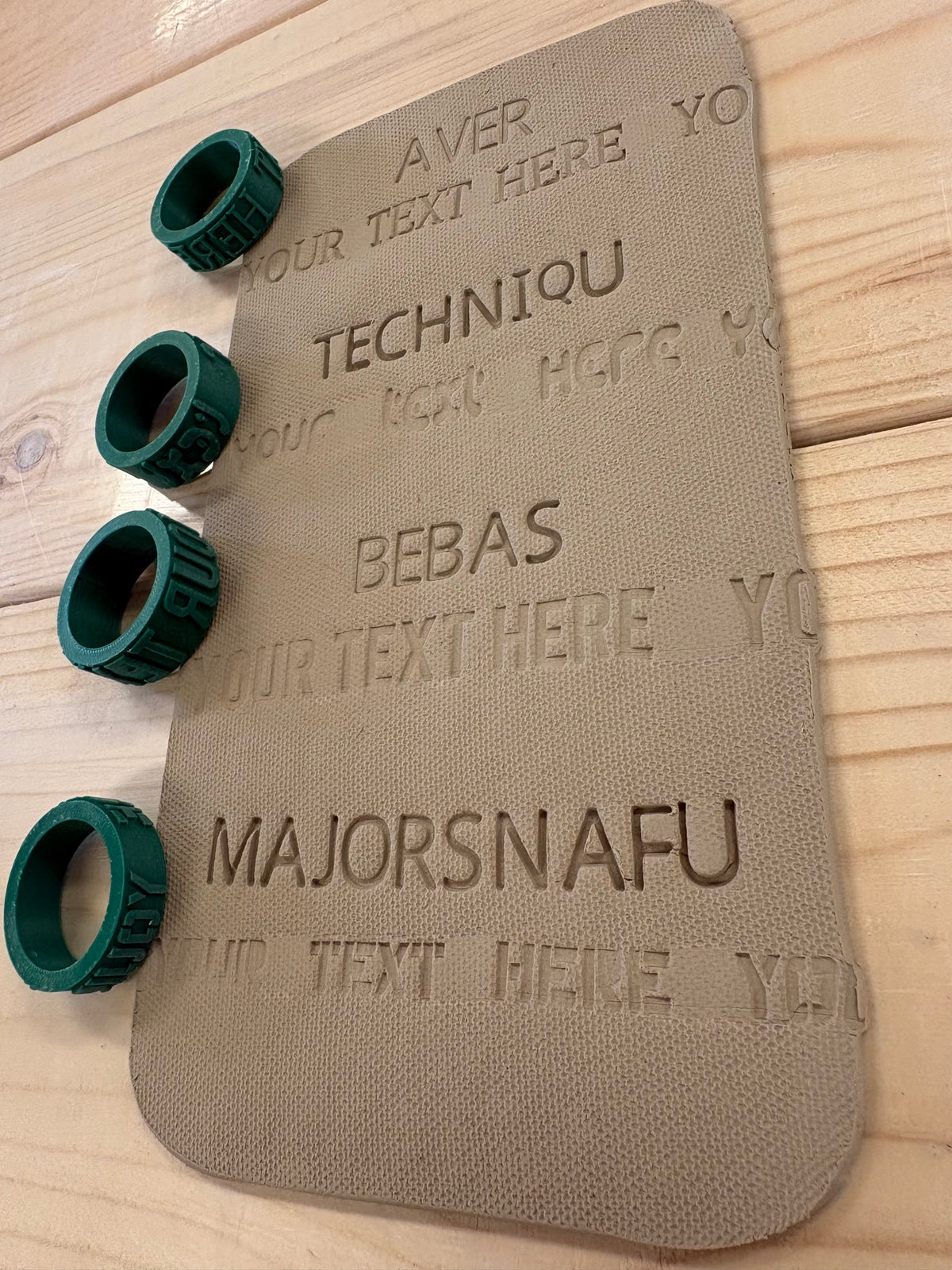Custom Text Texture Roller