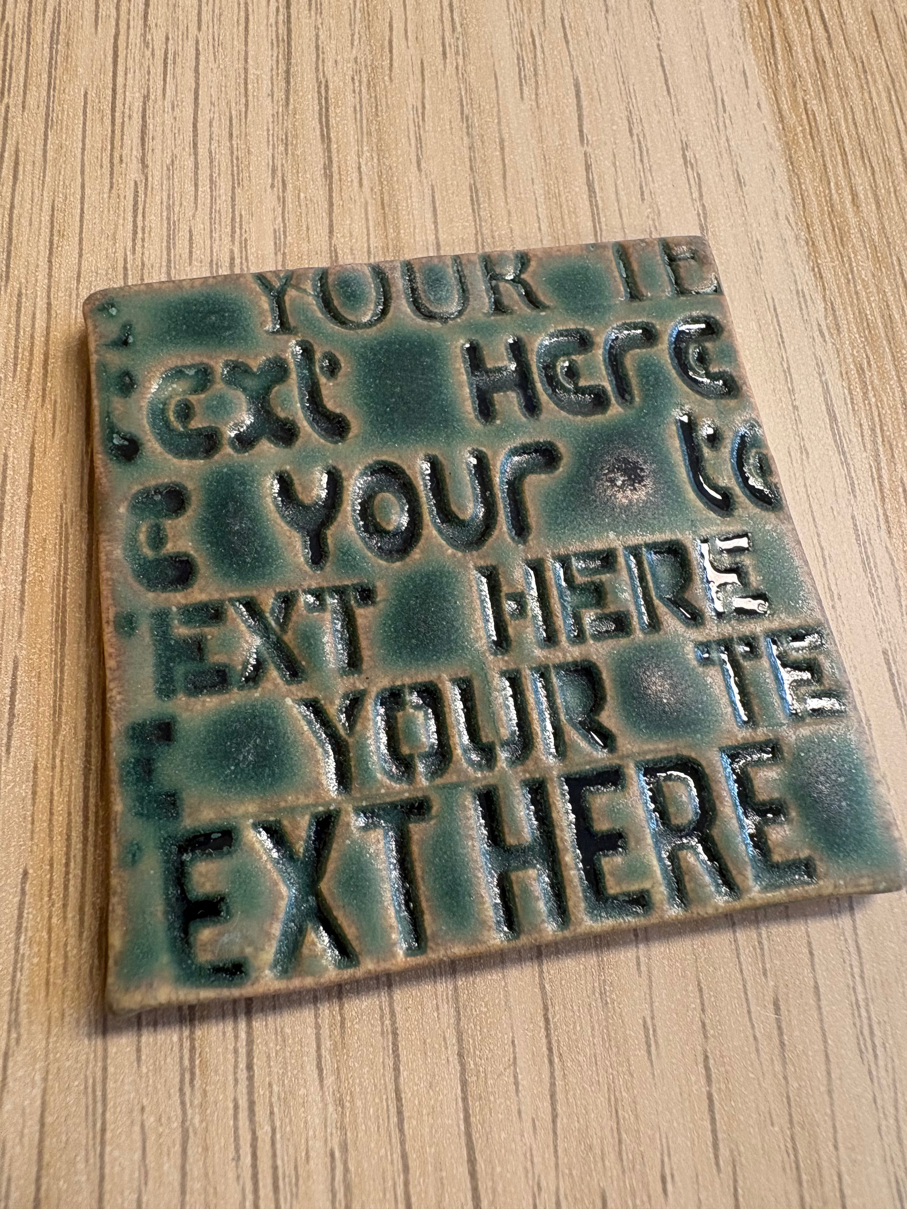Custom Text Texture Roller